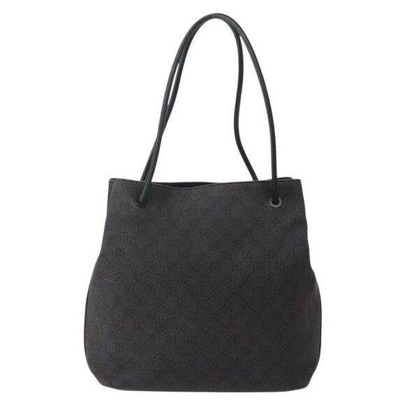GUCCI GG Canvas Tote Bag Black 101341 Auth ep10945 - Picture 2 of 16